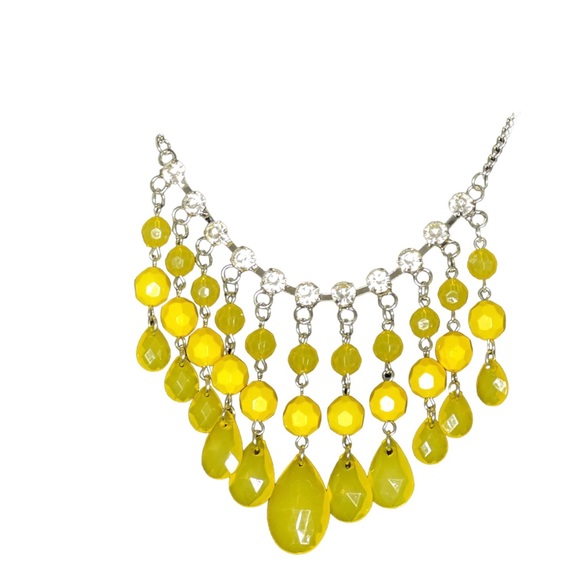 Social Networking Yellow Necklace - Picture 2 of 4